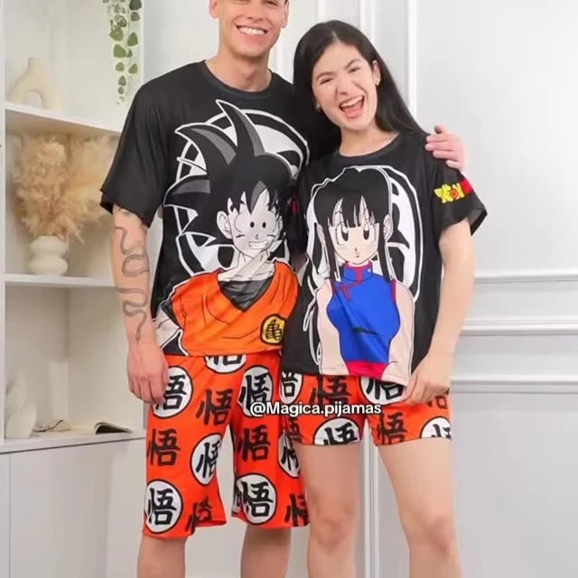 Dragon Ball Z Goku & Chi Chi Couple Pajama Set – Matching Sleepwear