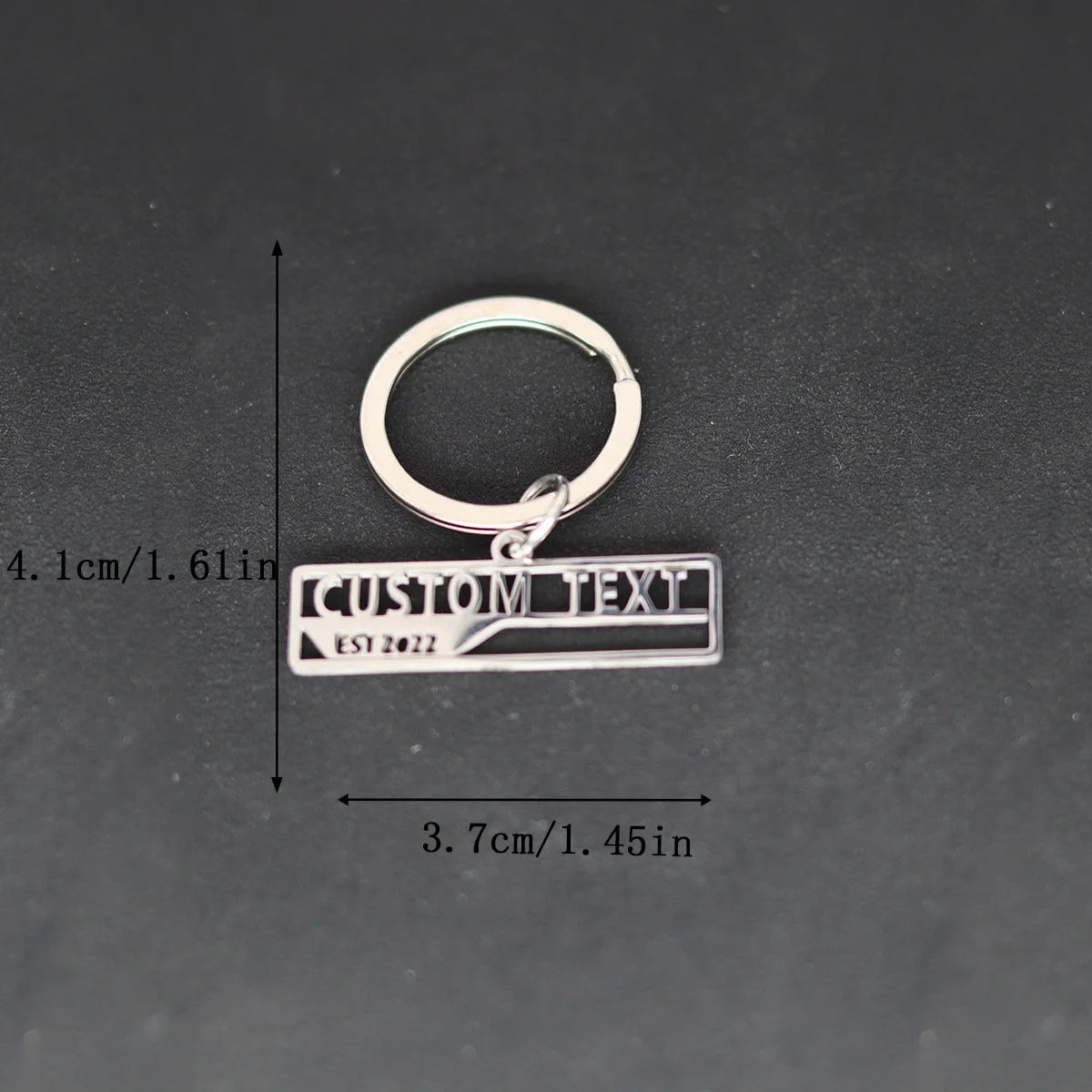 QIAMNI Custom Name Date Keychain For Boyfriend Girlfriend Personalized Couple Key Chains Anniversary Valentine&
