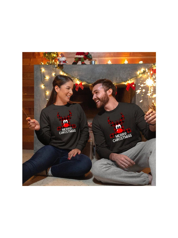 Merry Christmas Mr &amp; Mrs Couple Sweatshirts – Matching Holiday Pullover