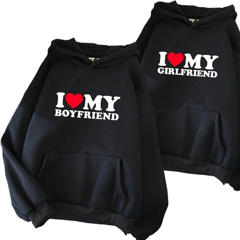 Casual Couple Loose Pullover Sweatshirt – Fall &amp; Winter Loungewear