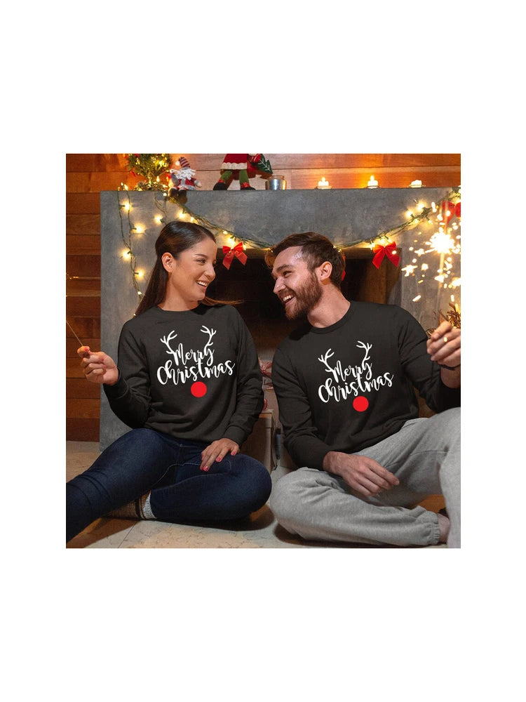Merry Christmas Mr &amp; Mrs Couple Sweatshirts – Matching Holiday Pullover
