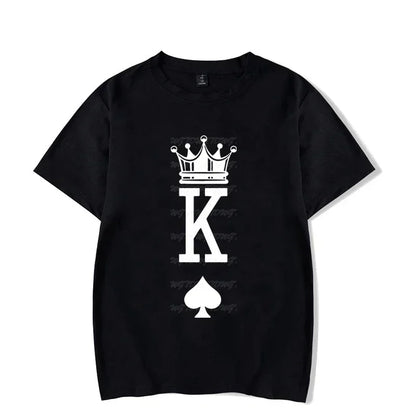 Queen Crown Couple Matching T-Shirt – His &amp; Hers Graphic Tee