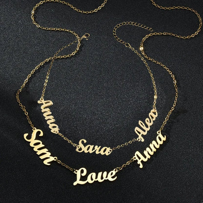 personalized custom names bracelet necklace